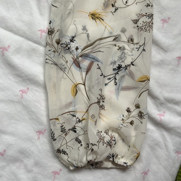 Ivory Floral Dress - Size 4 (Showpo.) - Picture 2 of 6